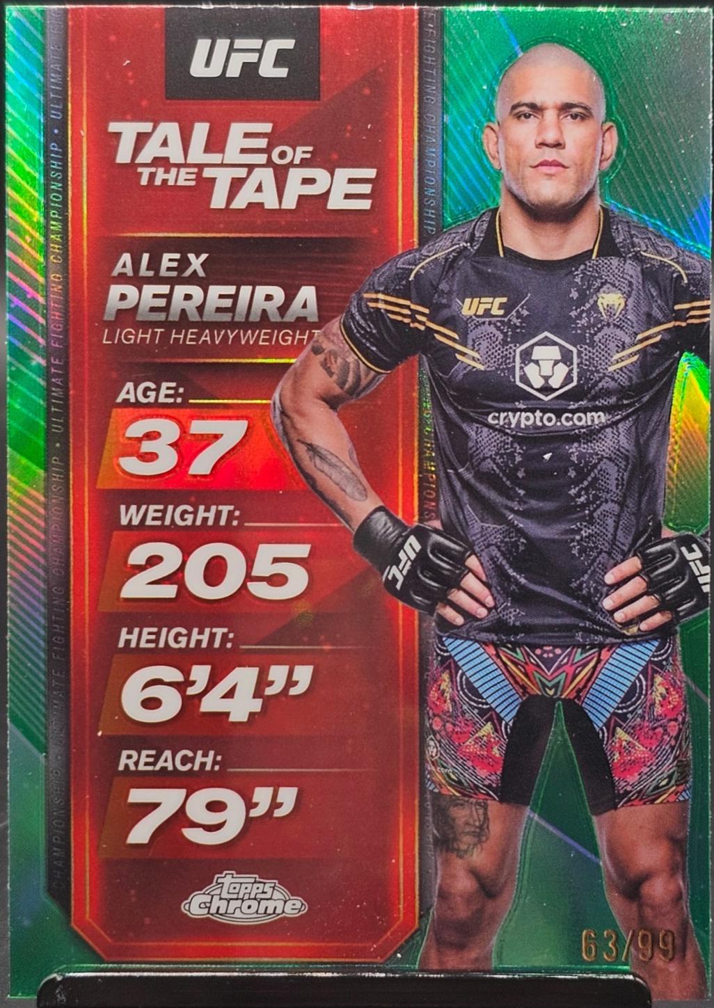 Alex Pereira [Green Refractor] #TTT-9