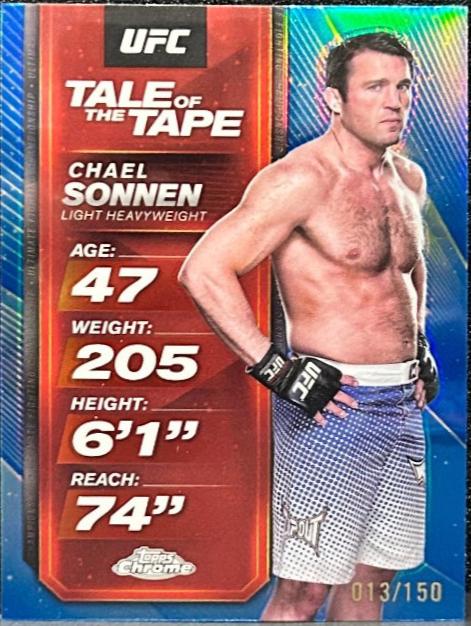 Chael Sonnen [Blue Refractor] #TTT-25