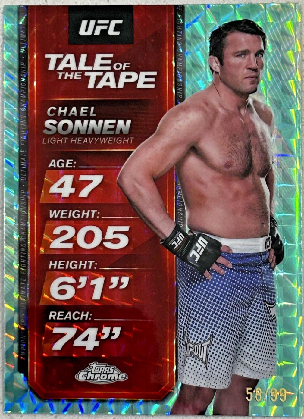 Chael Sonnen [Geometric Aqua Refractor] #TTT-25