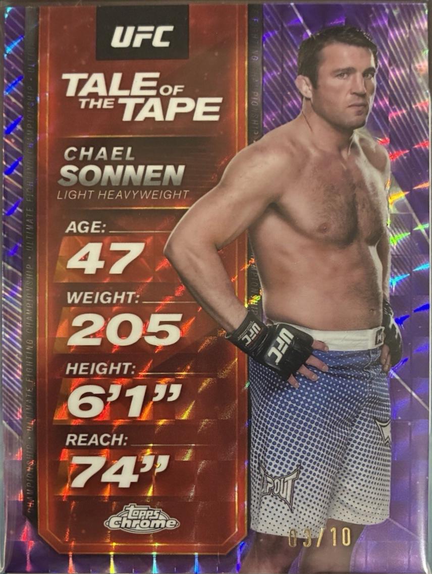 Chael Sonnen [Geometric Purple Refractor] #TTT-25