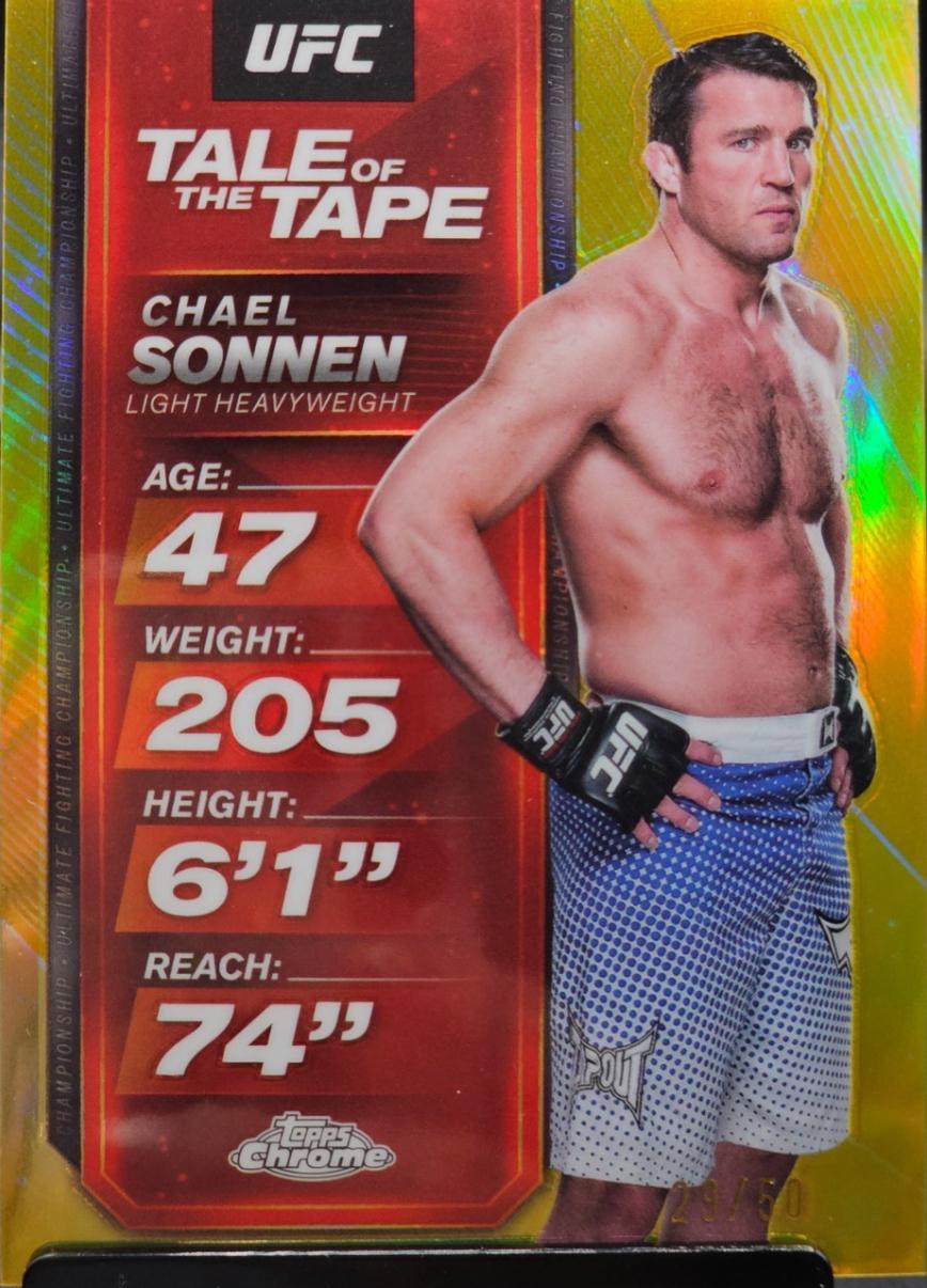 Chael Sonnen [Gold Refractor] #TTT-25