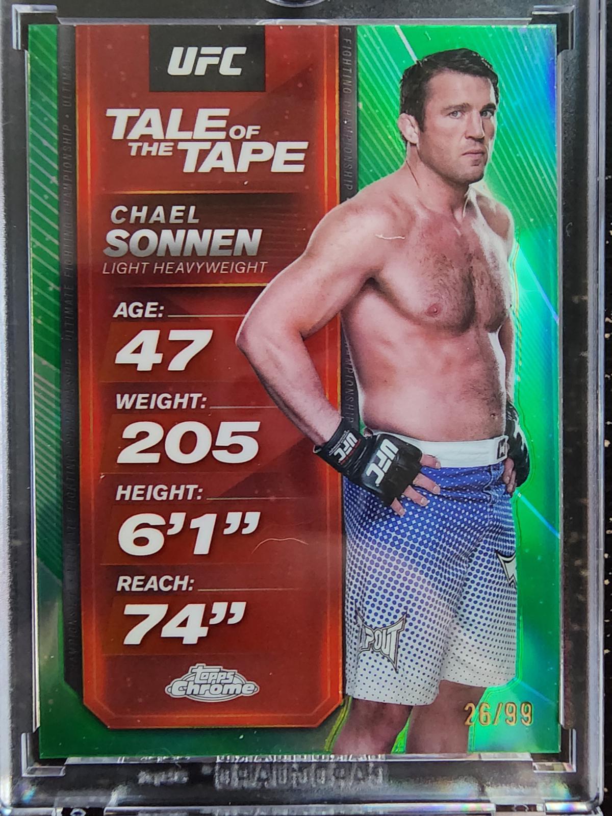 Chael Sonnen [Green Refractor] #TTT-25
