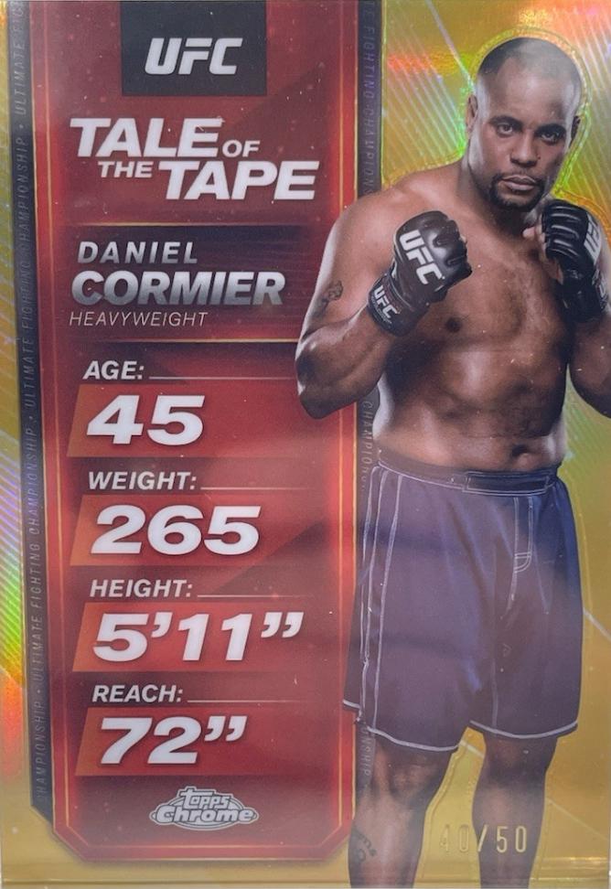 Daniel Cormier [Gold Refractor] #TTT-22