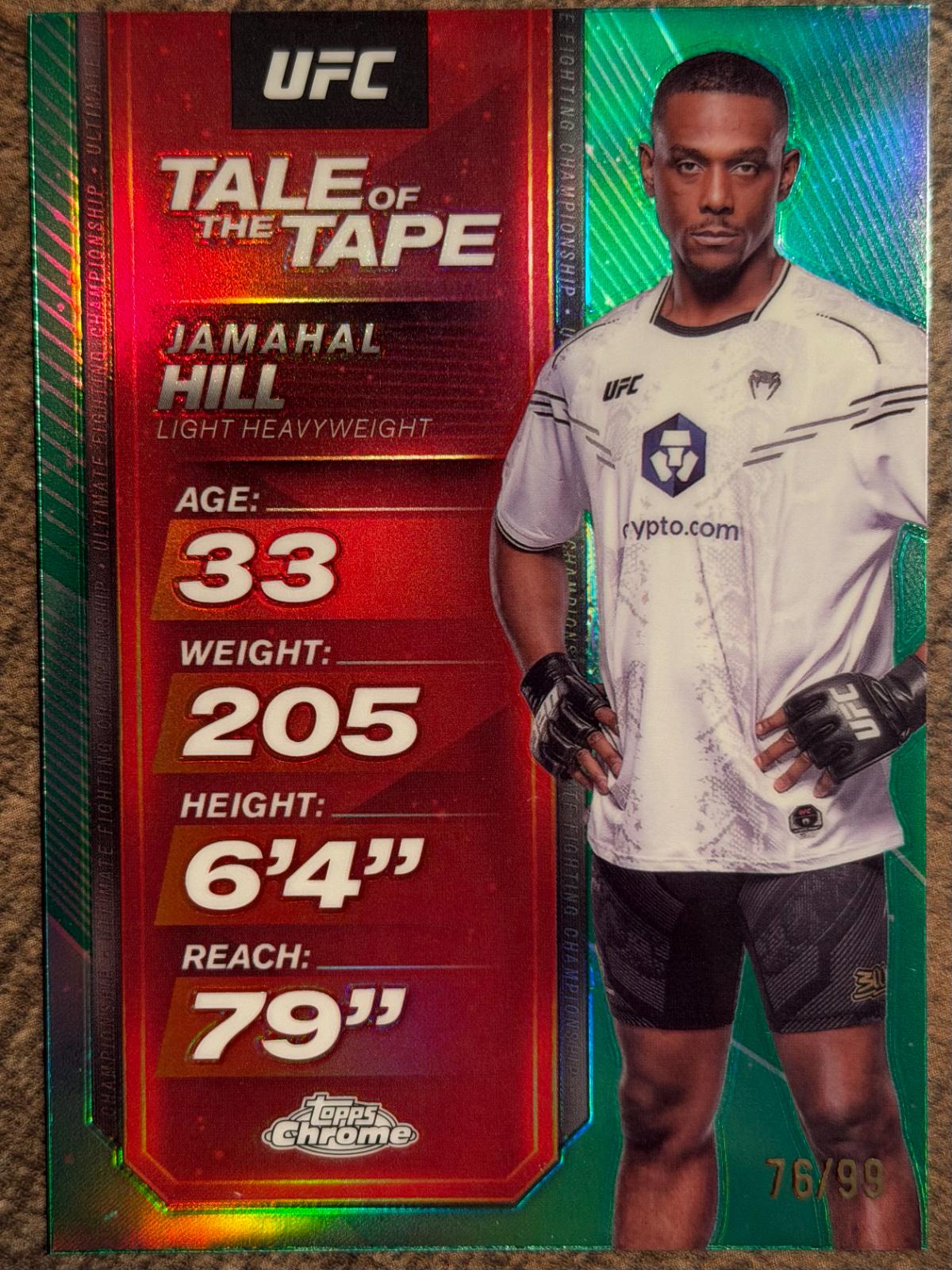 Jamahal Hill [Green Refractor] #TTT-2