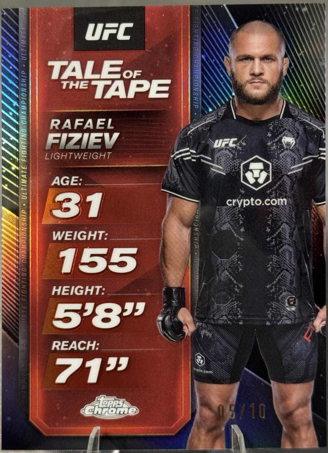 Rafael Fiziev [Black Refractor] #TTT-5