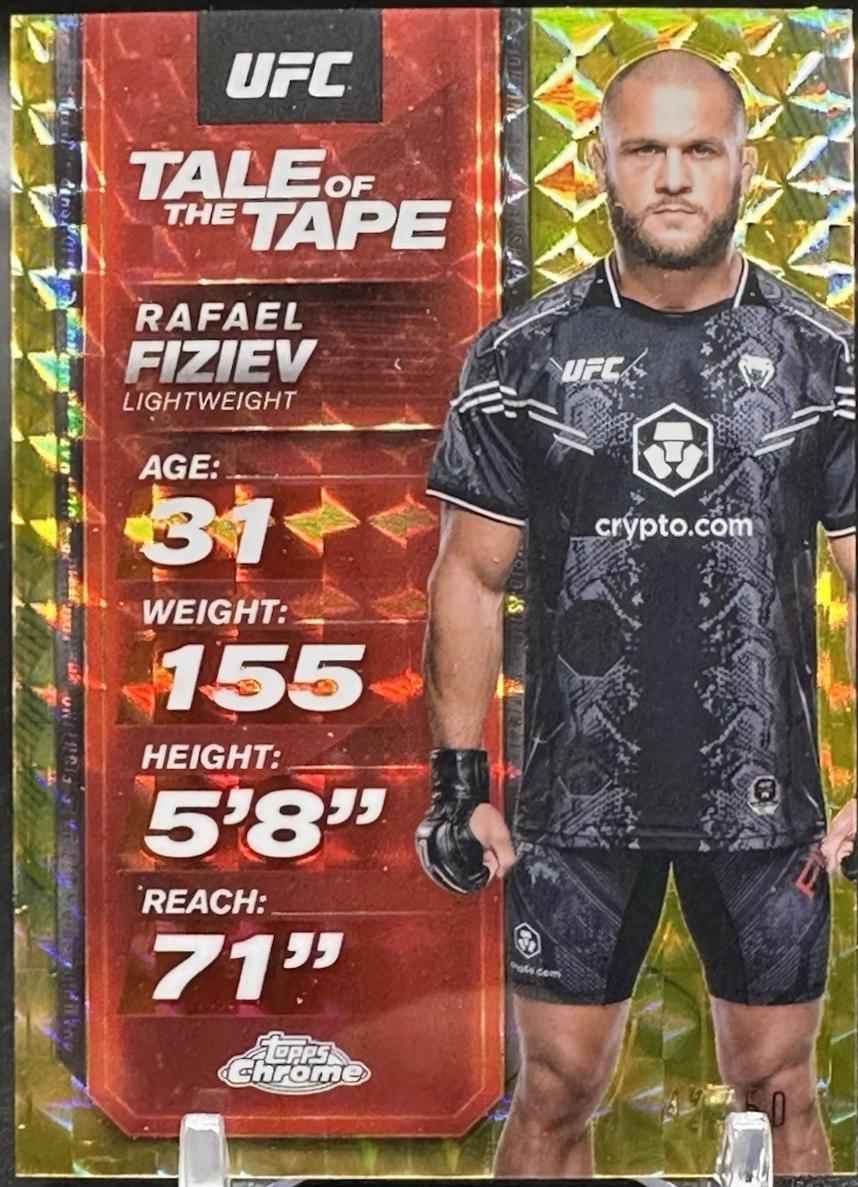 Rafael Fiziev [Geometric Gold Refractor] #TTT-5
