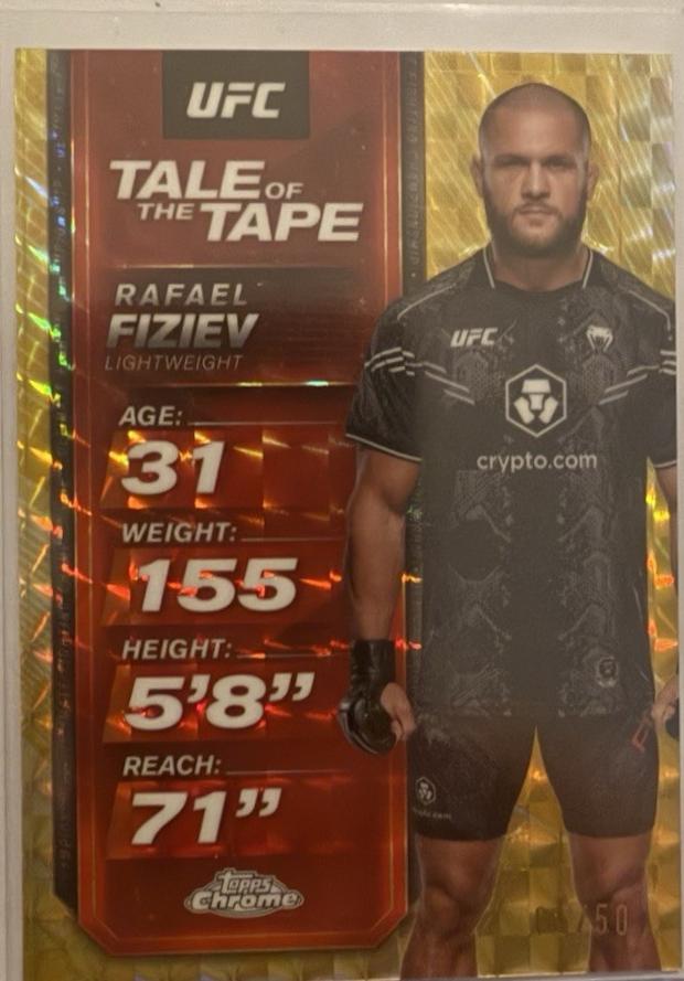 Rafael Fiziev [Gold Refractor] #TTT-5