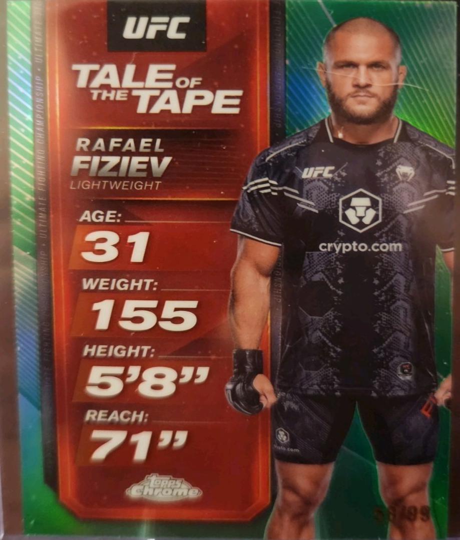Rafael Fiziev [Green Refractor] #TTT-5