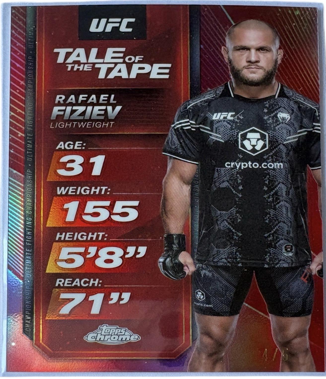 Rafael Fiziev [Red Refractor] #TTT-5