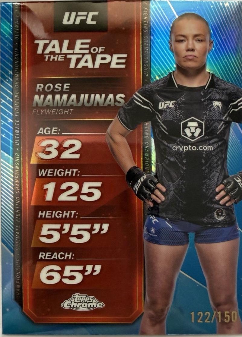 Rose Namajunas [Blue Refractor] #TTT-14