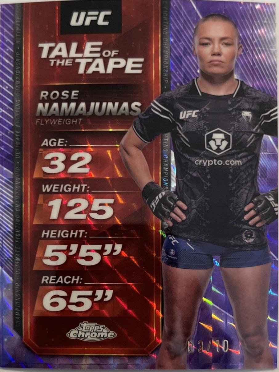 Rose Namajunas [Geometric Purple Refractor] #TTT-14