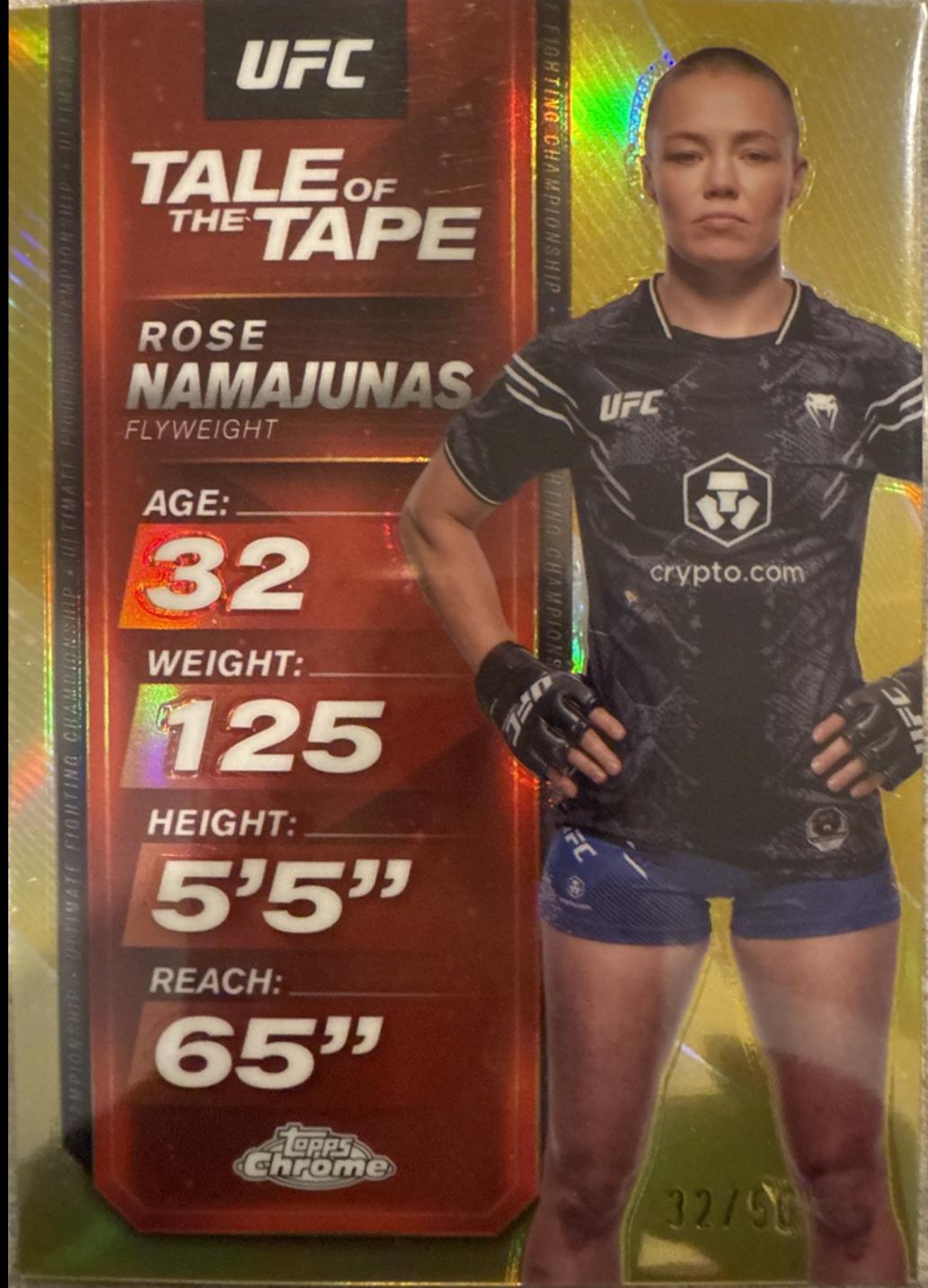Rose Namajunas [Gold Refractor] #TTT-14