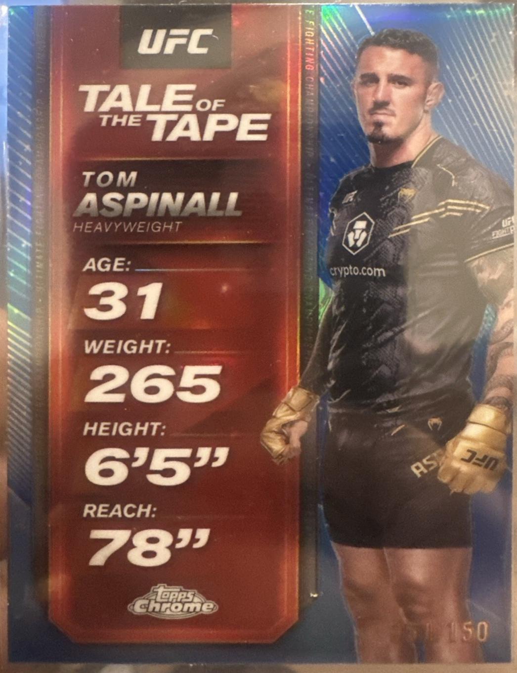 Tom Aspinall [Blue Refractor] #TTT-30