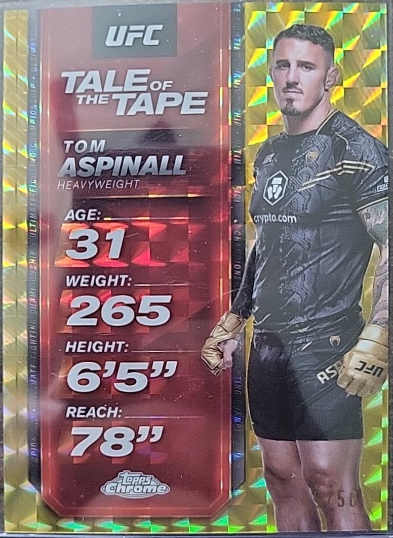 Tom Aspinall [Geometric Gold Refractor] #TTT-30