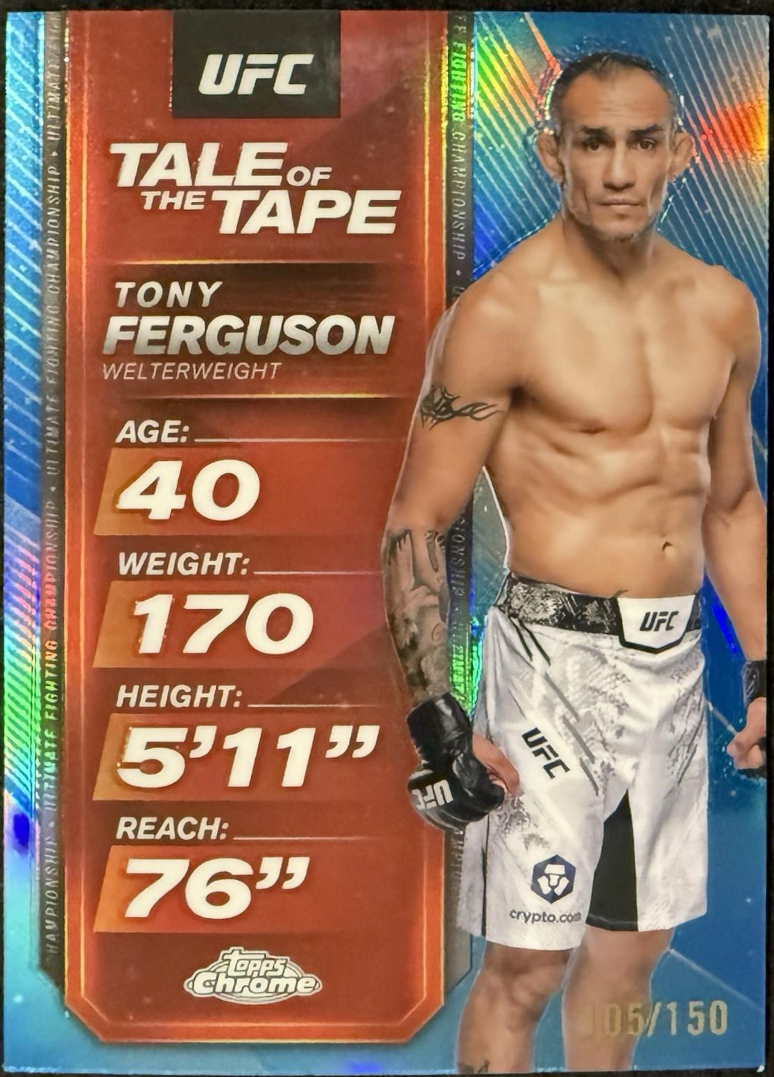Tony Ferguson [Blue Refractor] #TTT-10