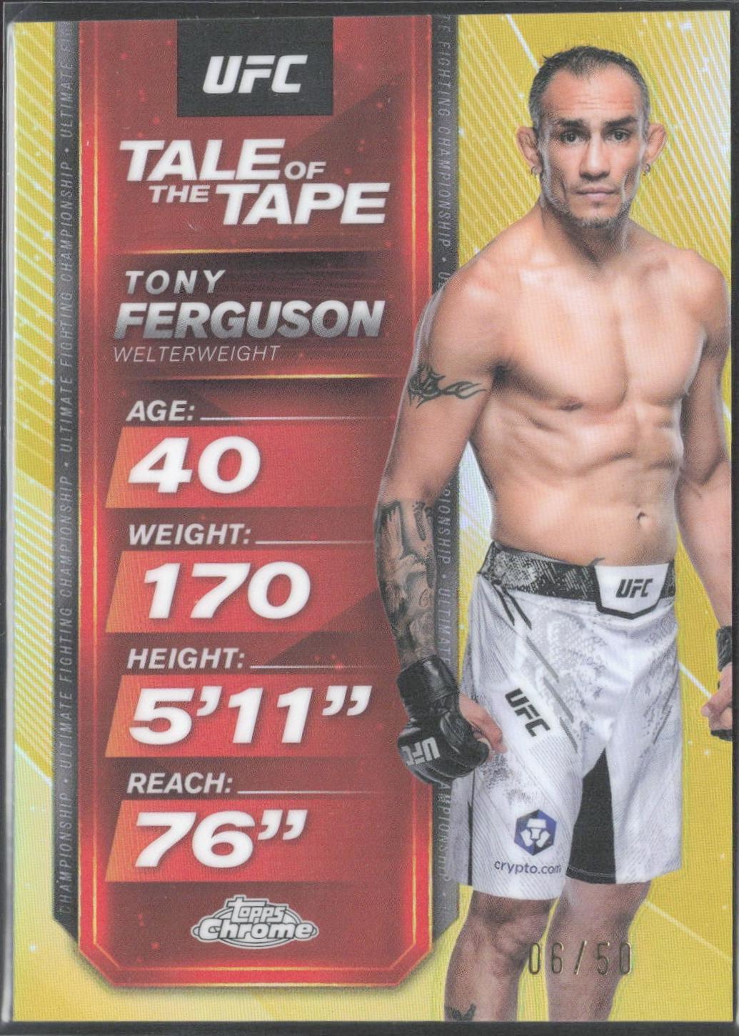Tony Ferguson [Gold Refractor] #TTT-10
