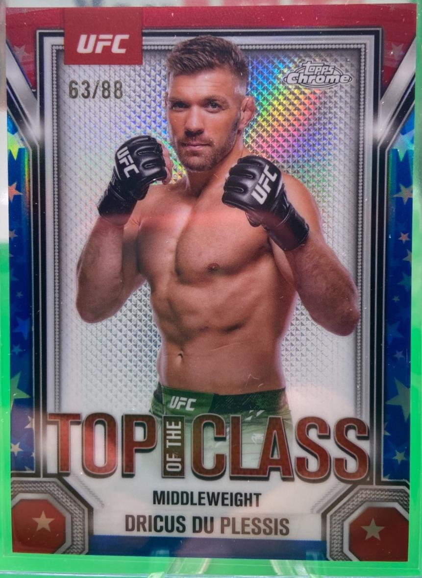 Dricus Du Plessis [Red White Blue Refractor] #TTC-15