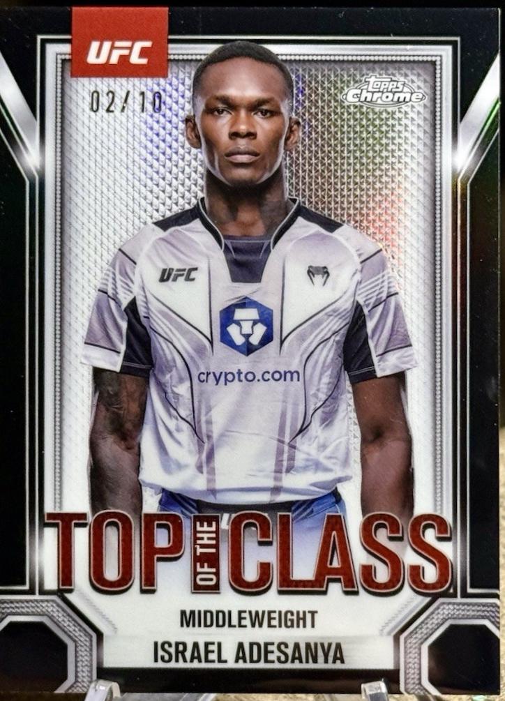 Israel Adesanya [Black Gold Refractor] #TTC-11