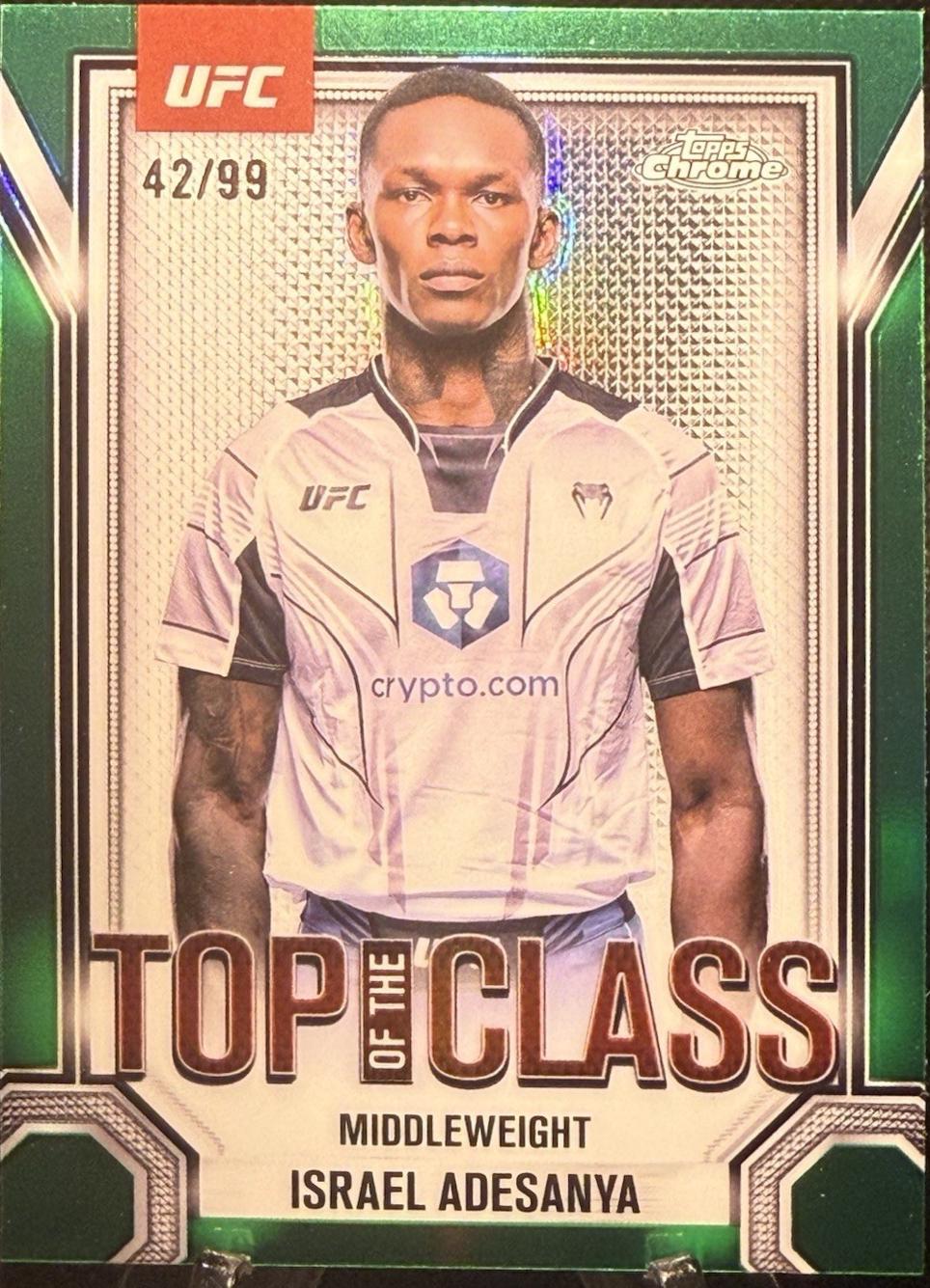 Israel Adesanya [Green Refractor] #TTC-11
