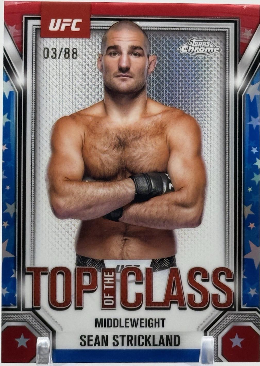 Sean Strickland [Red White Blue Refractor] #TTC-5