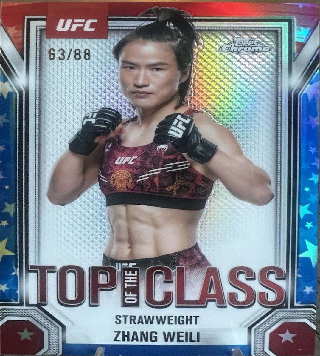 Zhang Weili [Red White Blue Refractor] #TTC-18
