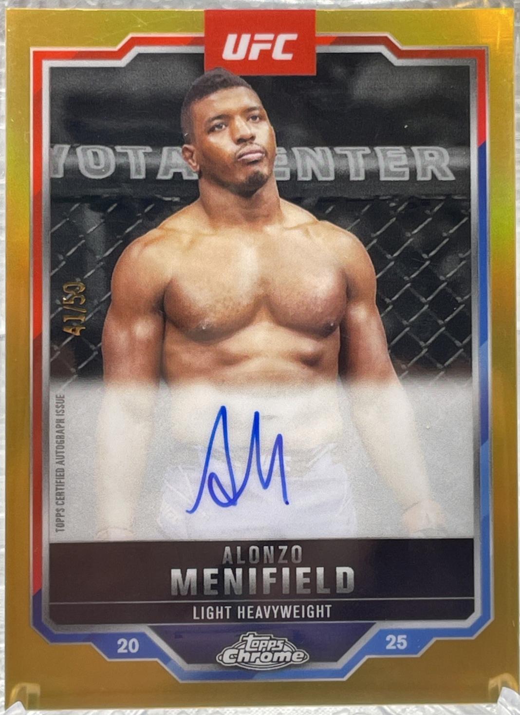 Alonzo Menifield [Gold Refractor] #CVA-AM