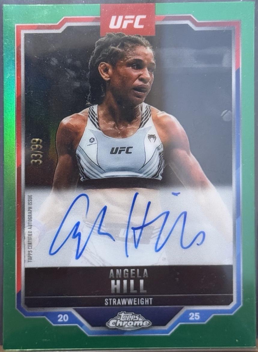 Angela Hill [Green Refractor] #CVA-AH