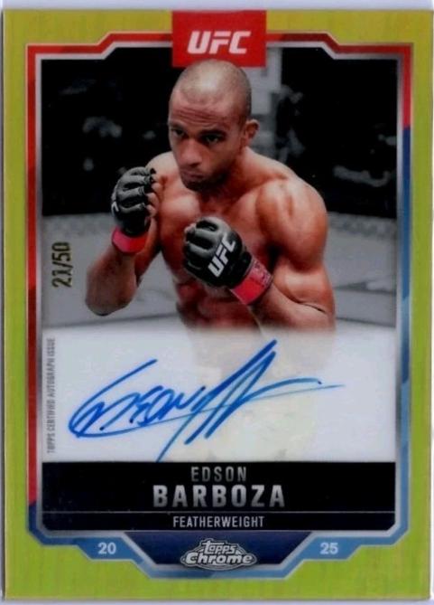 Edson Barboza [Gold Refractor] #CVA-EB