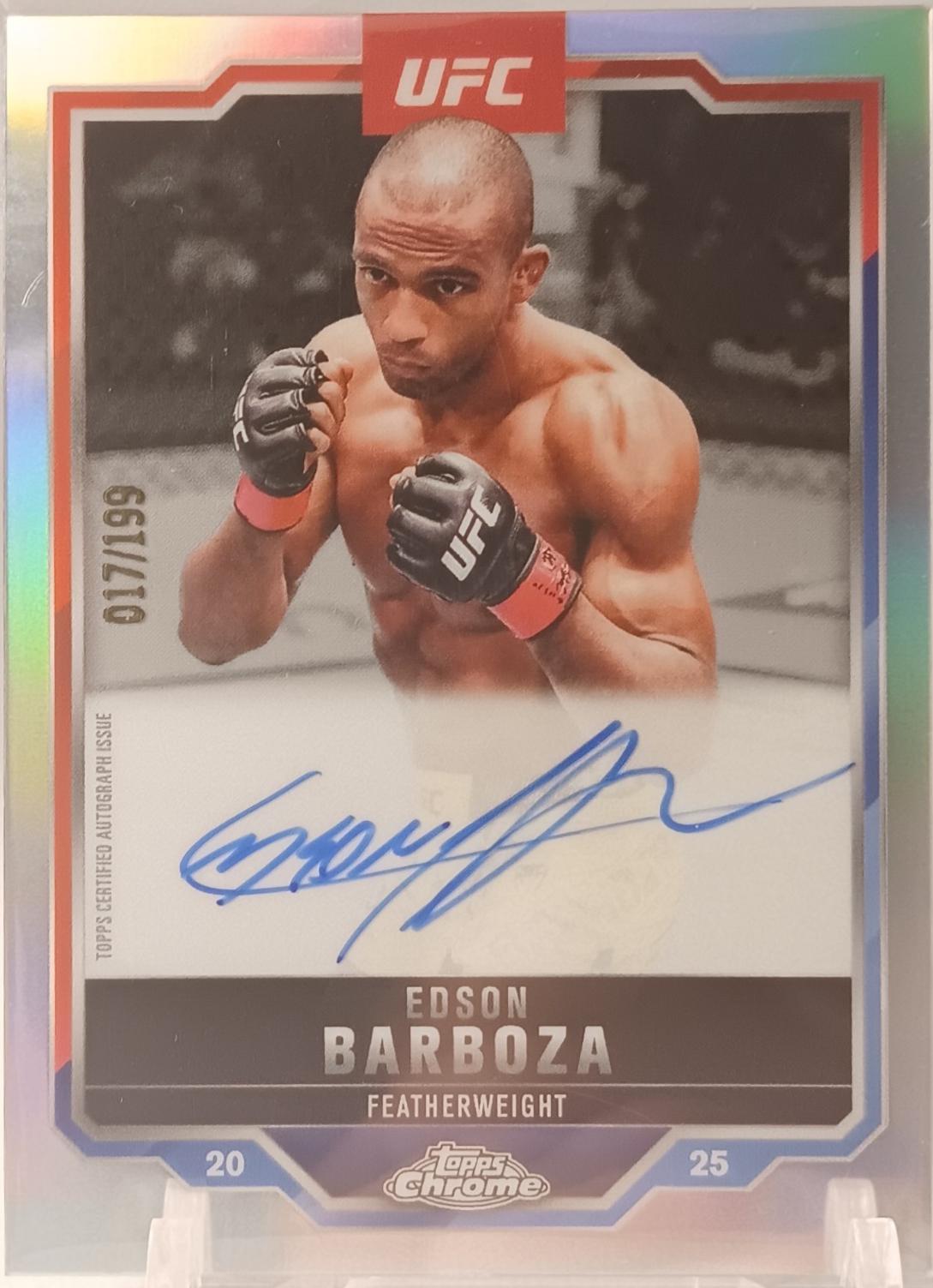 Edson Barboza [Refractor] #CVA-EB