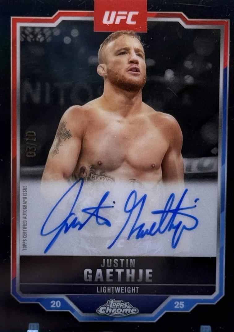 Justin Gaethje [Black Refractor] #CVA-JG