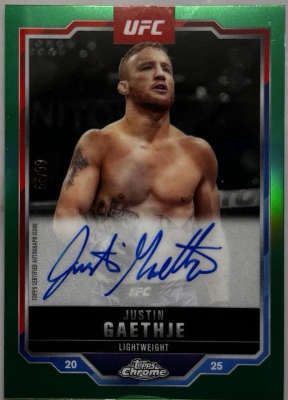 Justin Gaethje [Green Refractor] #CVA-JG