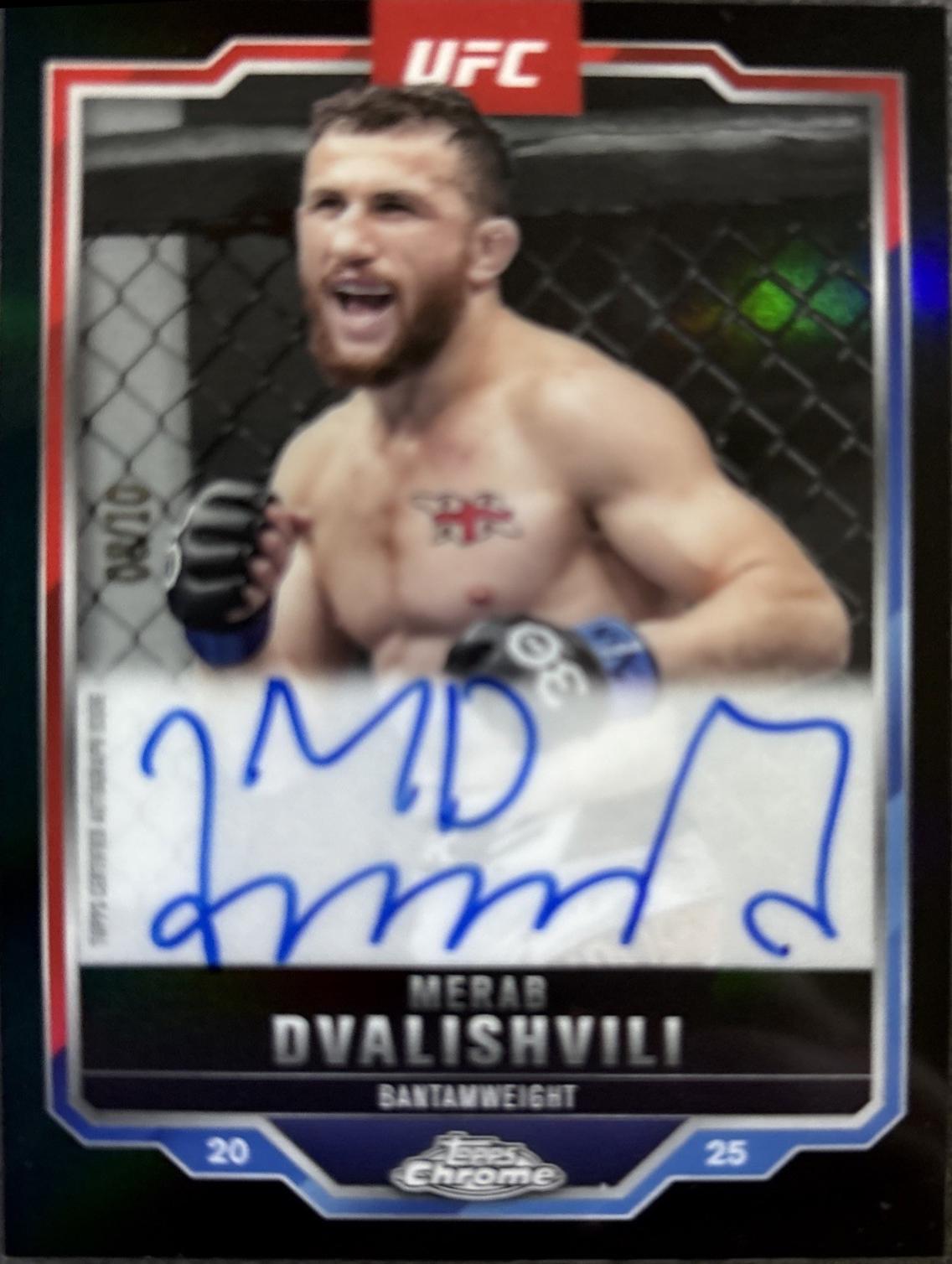 Merab Dvalishvili [Black Refractor] #CVA-MI