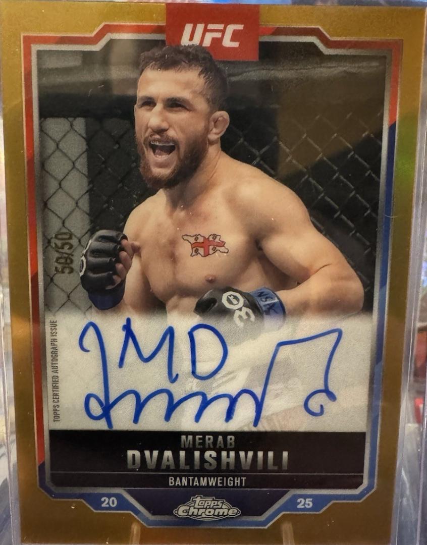 Merab Dvalishvili [Gold Refractor] #CVA-MI