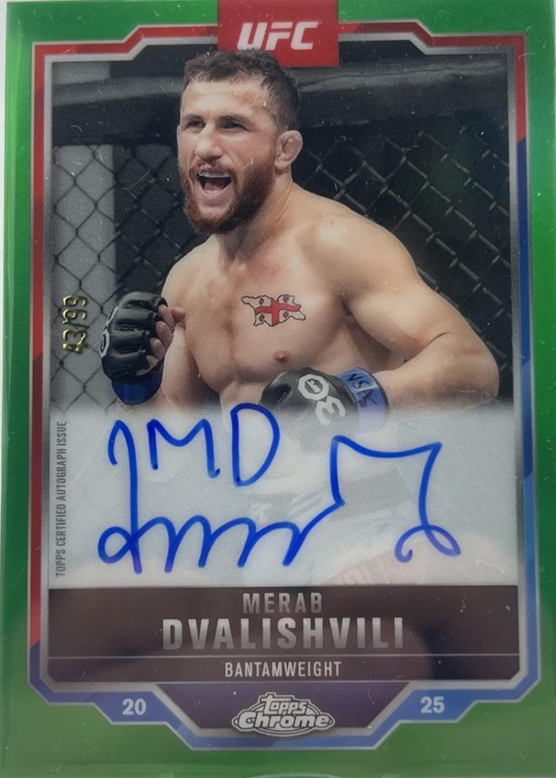 Merab Dvalishvili [Green Refractor] #CVA-MI