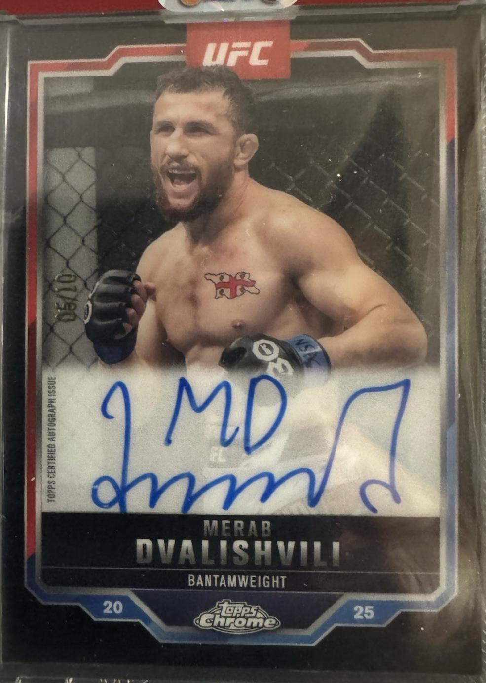 Merab Dvalishvili [Red Refractor] #CVA-MI