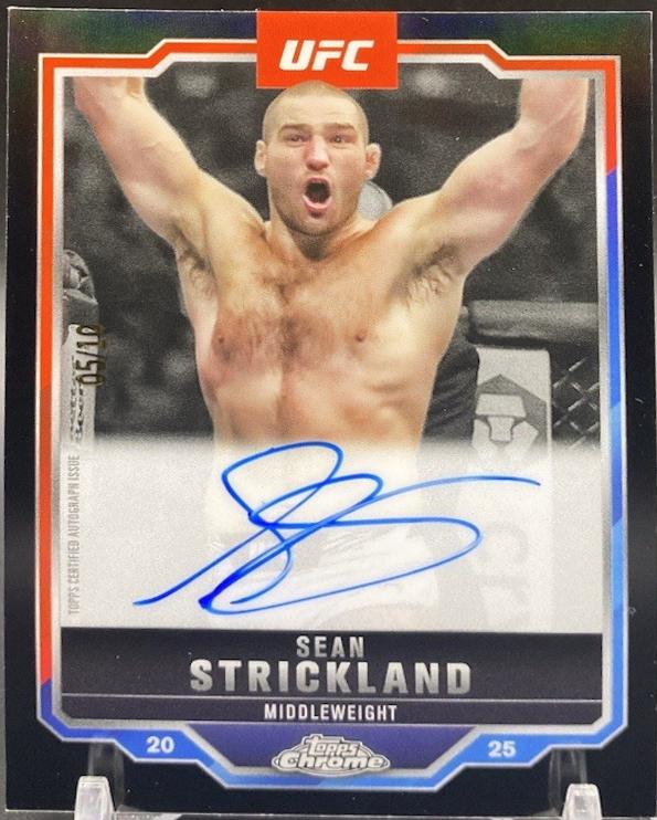 Sean Strickland [Black Refractor] #CVA-SS