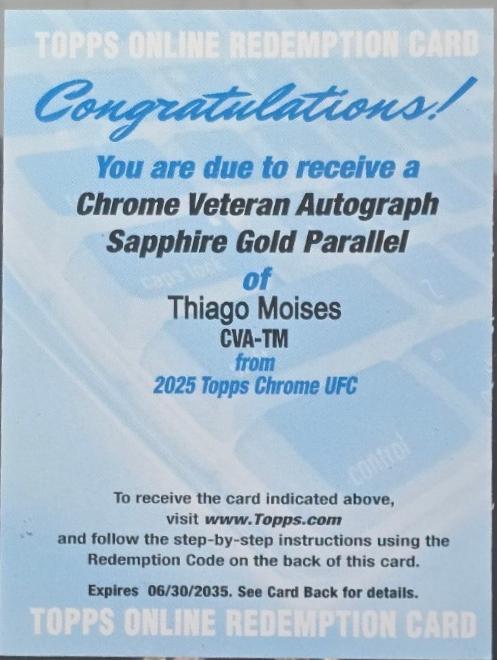 Thiago Moises [Gold Sapphire] #CVA-TM