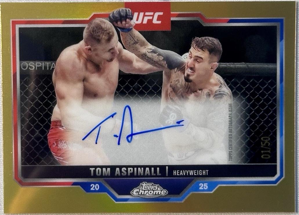 Tom Aspinall [Gold Refractor] #CVA-TA
