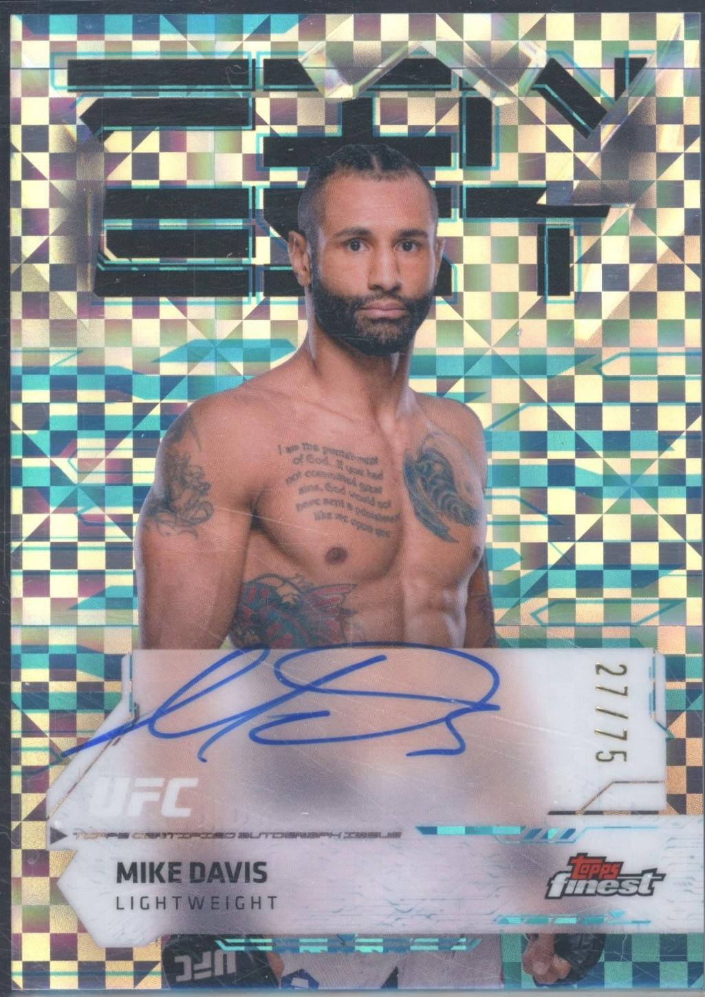 Mike Davis [Blue Checkerboard Refractor] #FA-MD