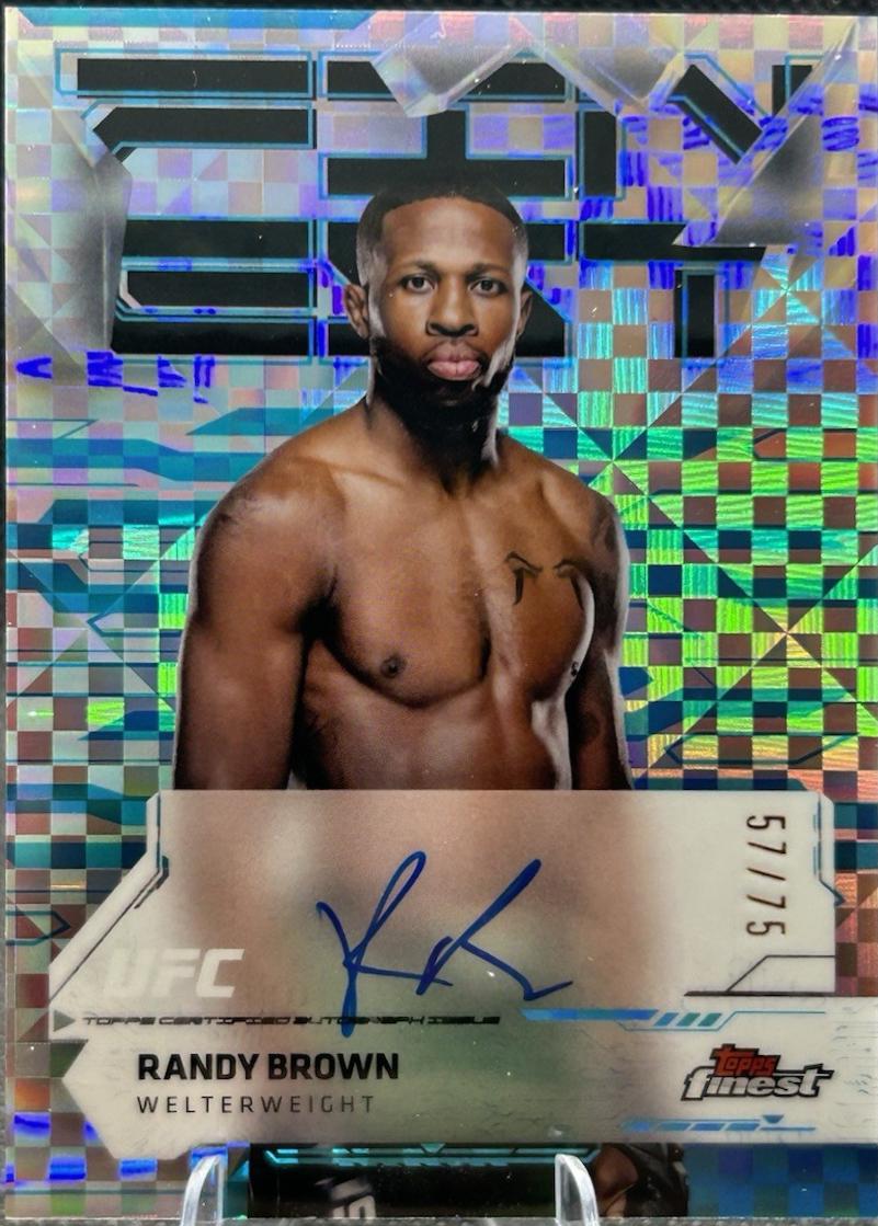 Randy Brown [Blue Checkerboard Refractor] #FA-RB
