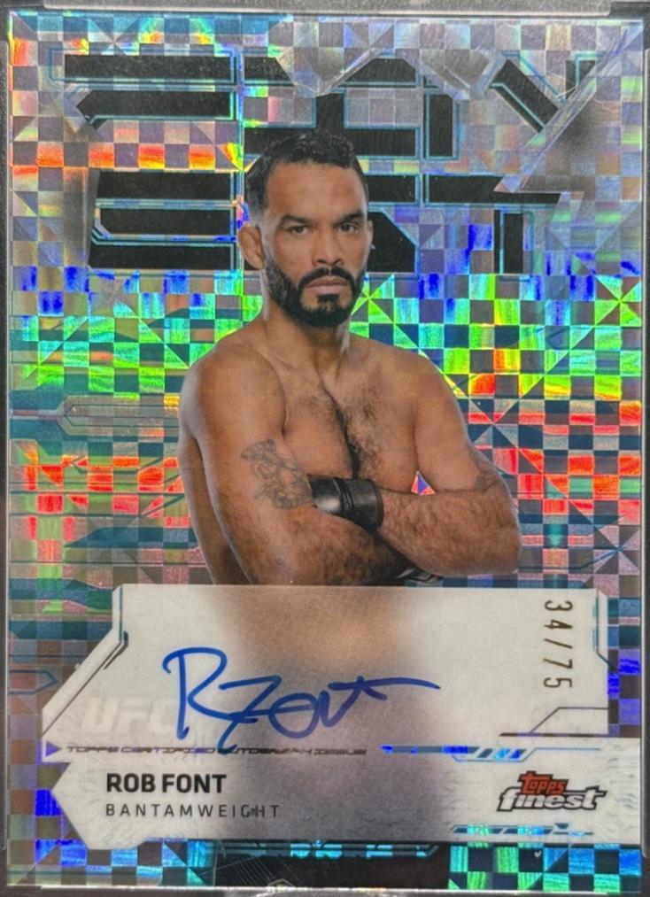 Rob Font [Blue Checkerboard Refractor] #FA-RT