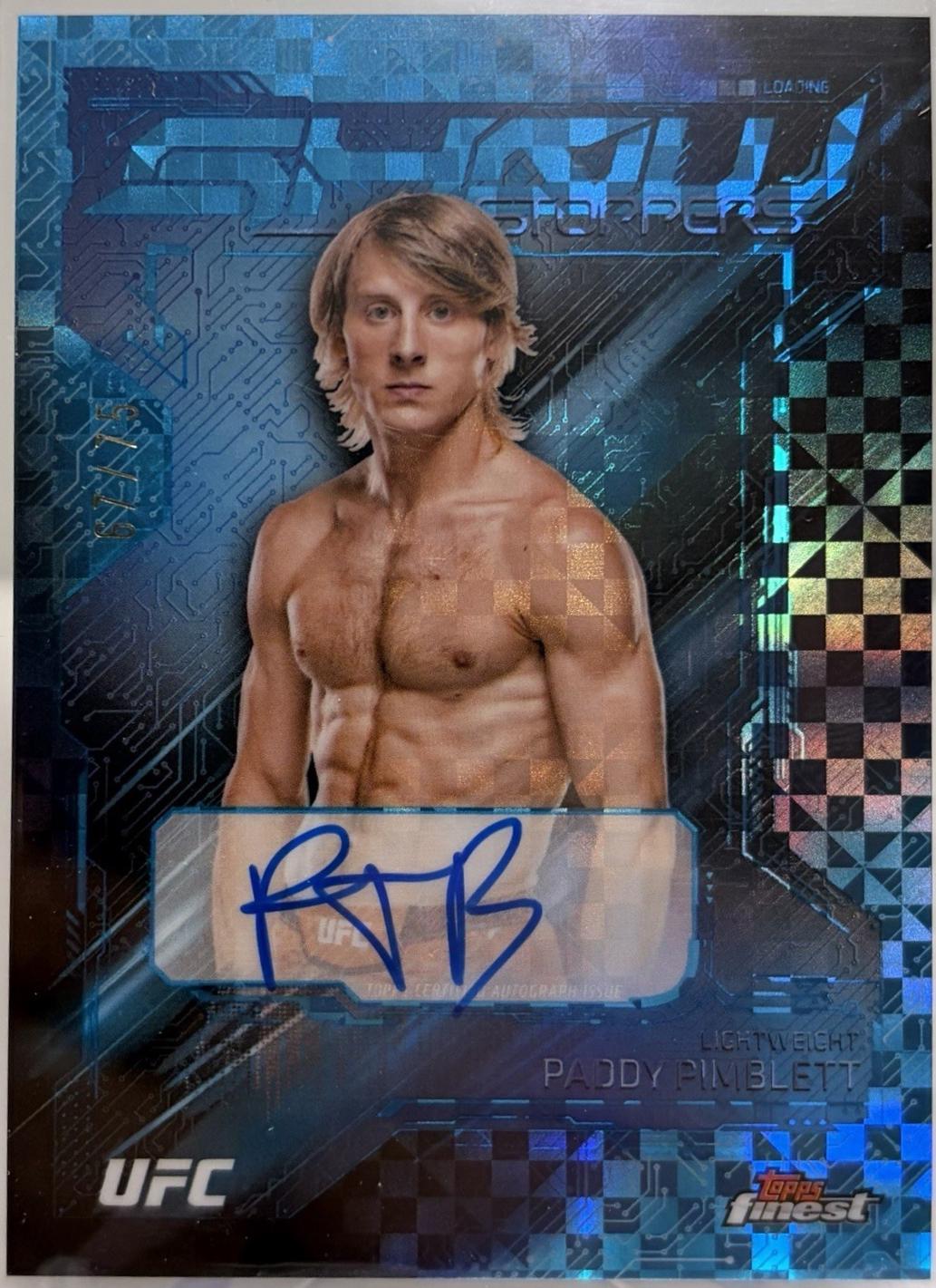 Paddy Pimblett [Blue Checkerboard Refractor] #SSA-PP