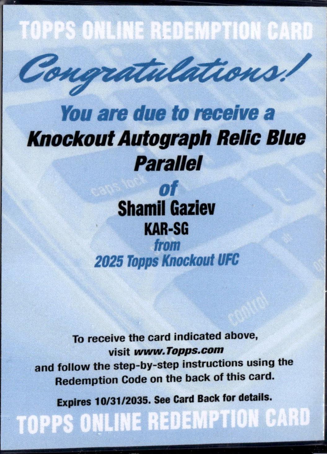 Shamil Gaziev [Blue] #KAR-SG