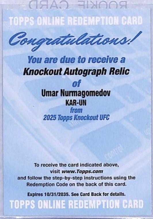 Umar Nurmagomedov #KAR-UN