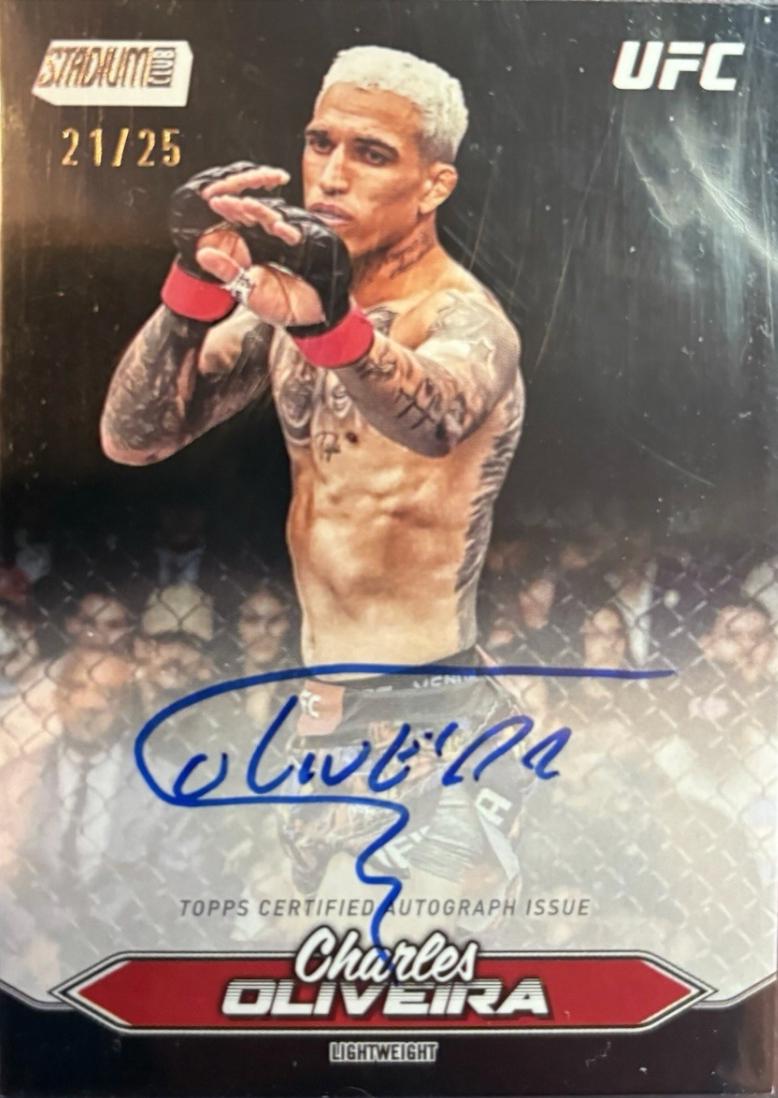 Charles Oliveira [Black] #BCA-COA