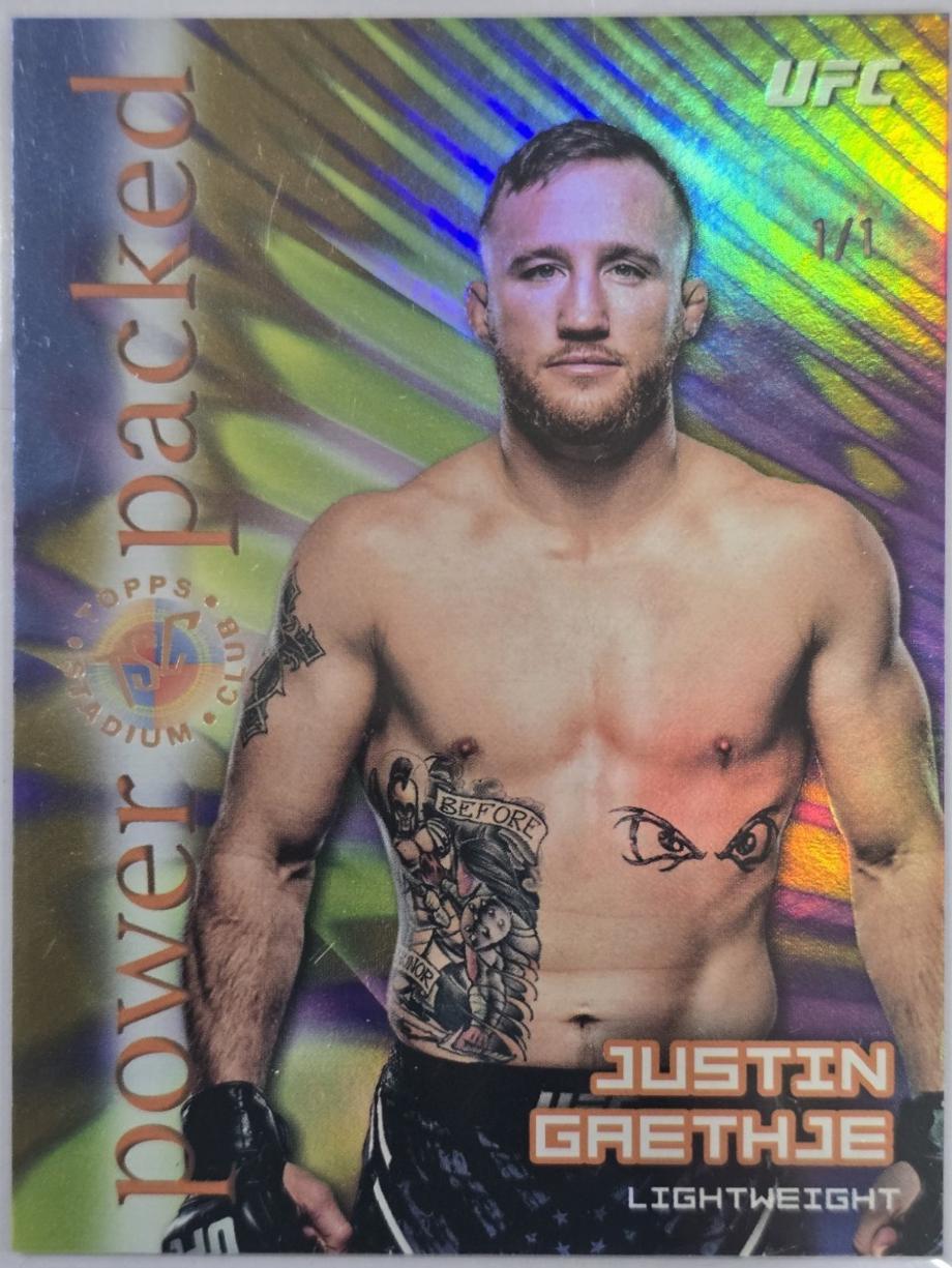 Justin Gaethje [Gold Rainbow] #PD-4