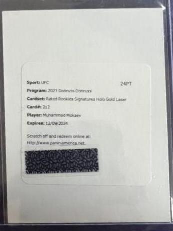 Muhammad Mokaev [Signature Gold Laser] #212