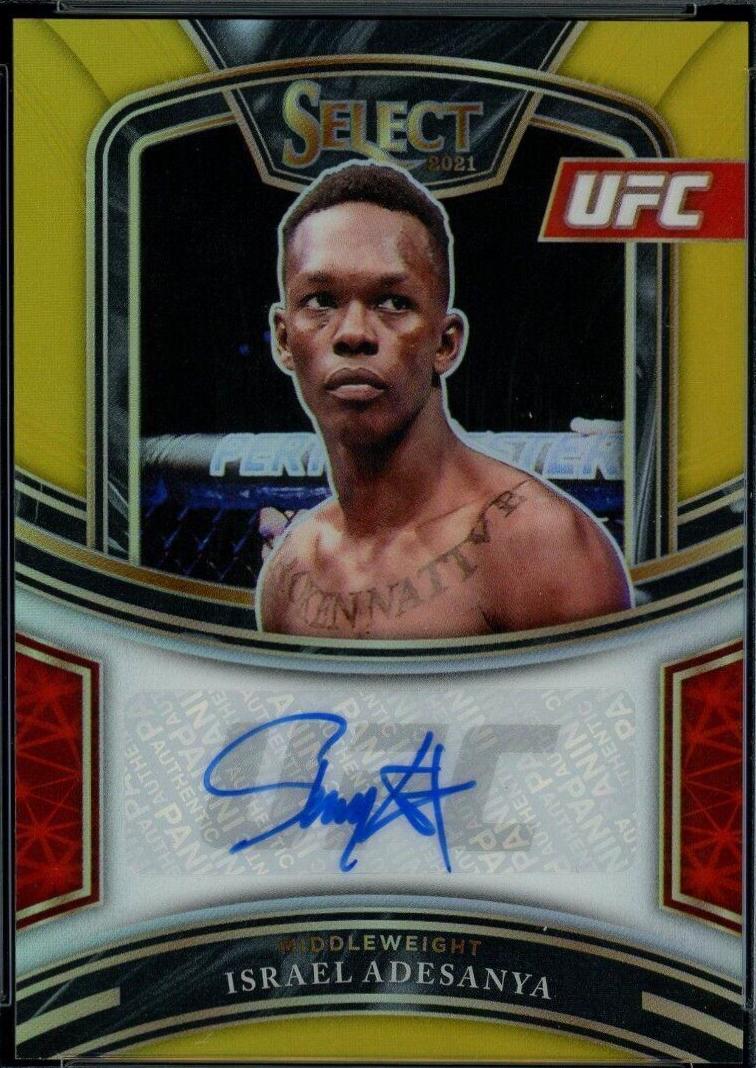 Israel Adesanya [Gold Prizms] #SG-IAD