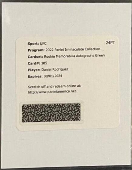 Daniel Rodriguez [Memorabilia Autograph Green] #105