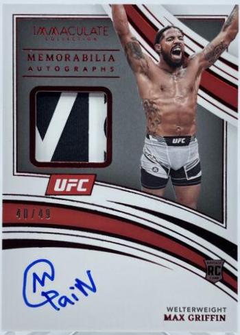 Max Griffin [Memorabilia Autograph Red] #108